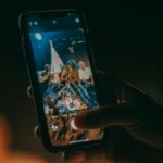 A picture of someone taking a picture on a phone.